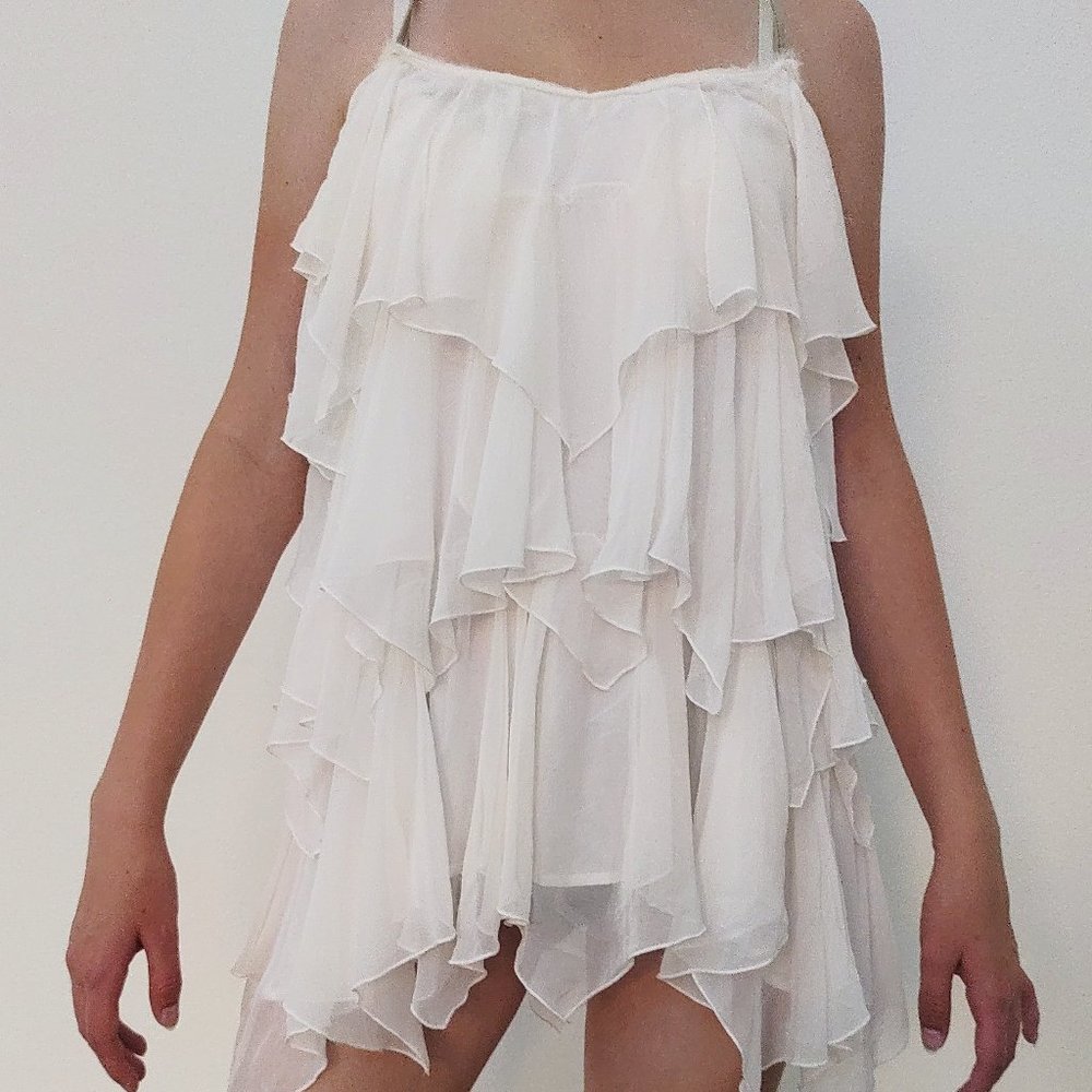 Free People White Bohemian White Top